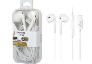Manos Libres Stereo BLOOX TO GO FreeC Tipo C Blanco (Tipo iPhone) Universal
